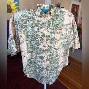 Vintage SoHo Boho Patterned Shirt